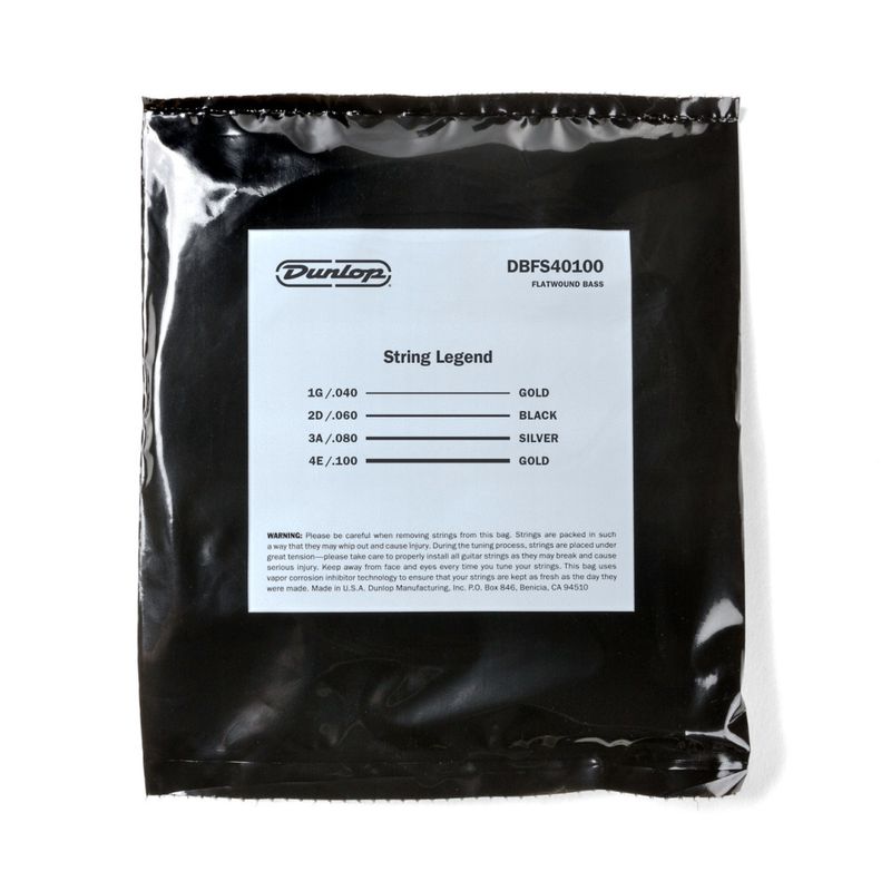 Dunlop Stainless Steel Flatwound 40/100 (Long Scale)