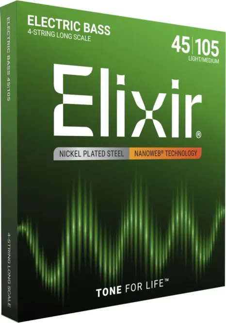 Hovedbilde Elixir 14077 Medium - Nanoweb Electric Bass ...