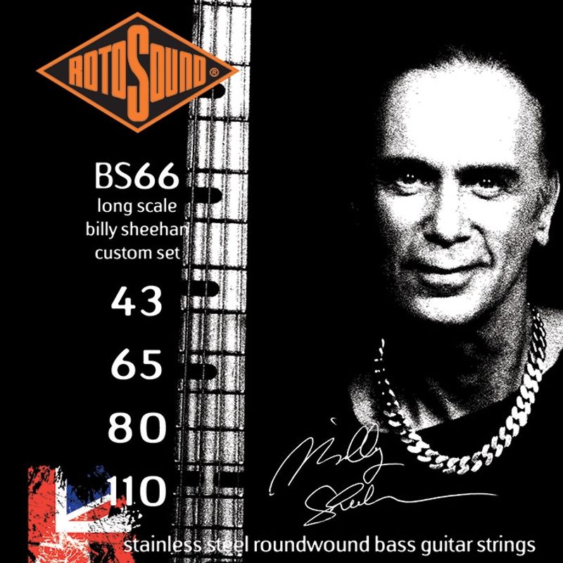 Rotosound Bass (BS66) Stainless Steel 43-110  Billy Sheehan Set