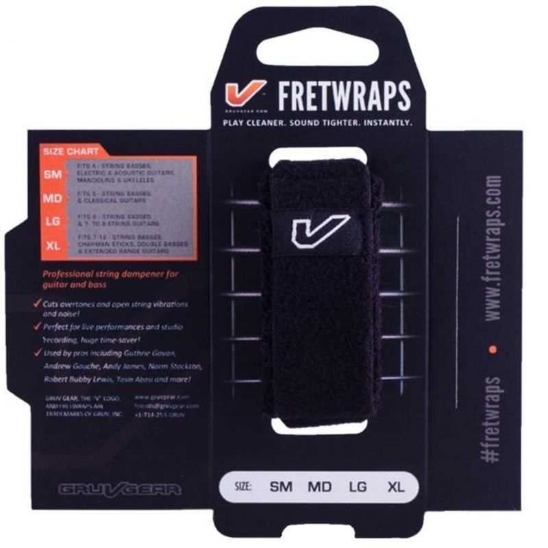 Gruv Gear Fretwraps String Muters 1-Pack MD/Black