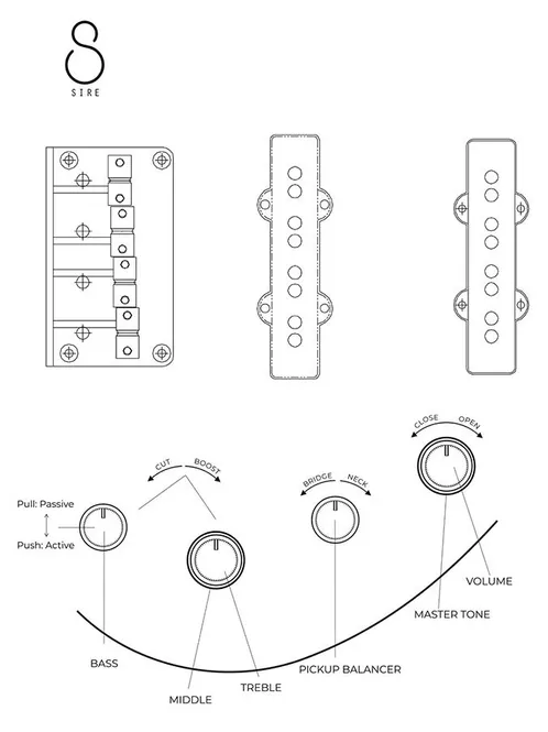 Hovedbilde Sire Basses V Series Marcus Miller (V6 4/3TS)