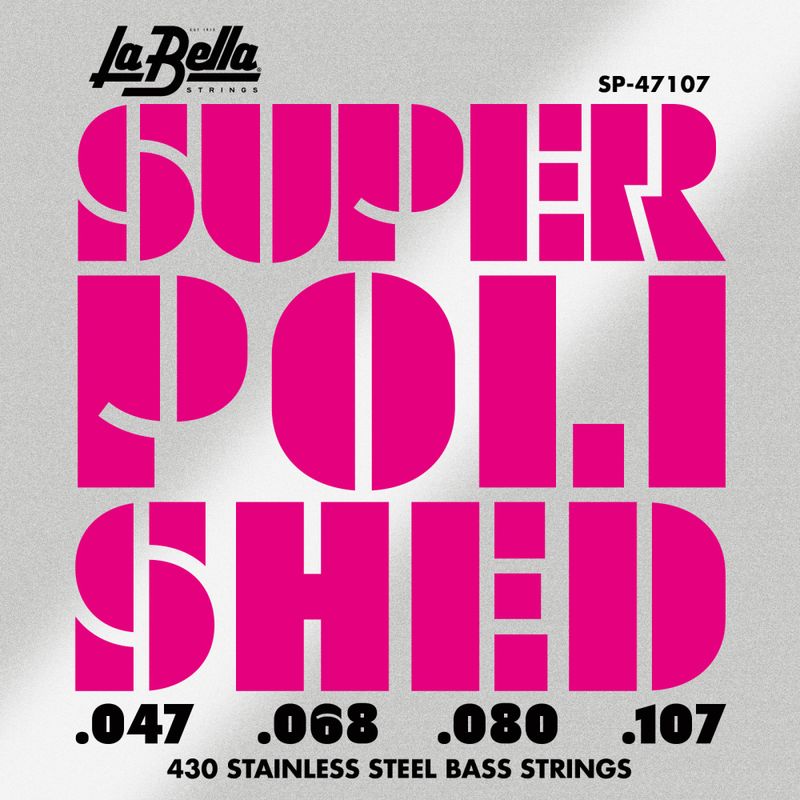 La Bella SP-47107 Super Polished Bass Strings (47-107)