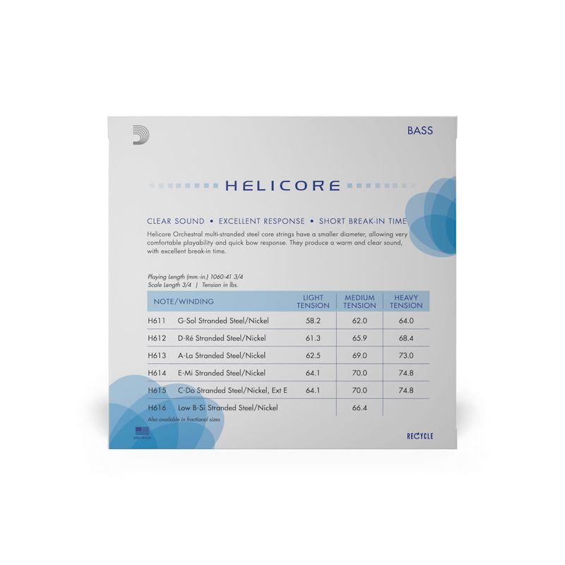 D'Addario Helicore Orchestral (løse strenger)